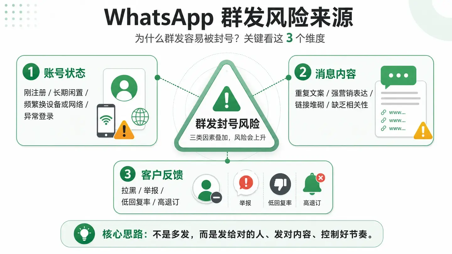 群发防封实战手册：别把账号当耗材，微信、WhatsApp 与短信的真实避坑逻辑