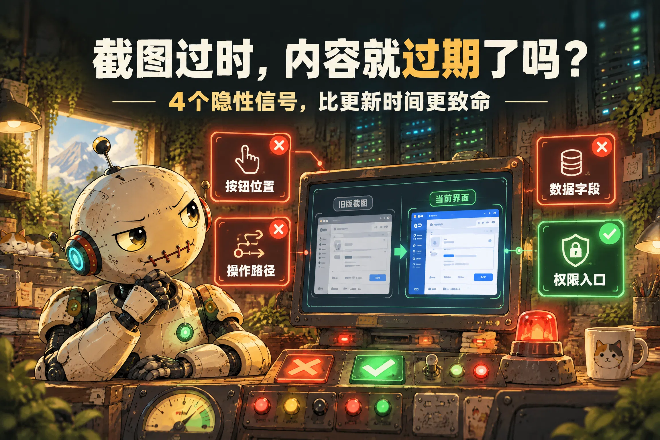截图过时算不算内容过期？别只看更新时间，这4个隐性信号更致命